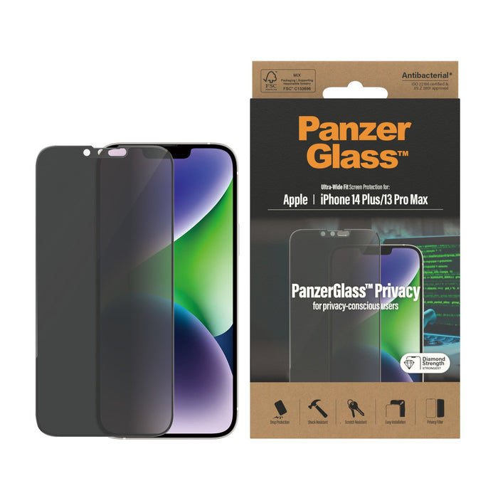 EAN 5711724127731 - PanzerGlass ® Privacy Screen Protector iPhone 14 Plus | 13 Pro Max | Ultra-Wide Fit Protector de pantalla imagen 2