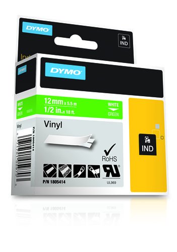 EAN 0071701059703 - DYMO 1805414 cinta para impresora de etiquetas Blanco sobre verde imagen 3