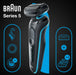 EAN 4210201432845 - Braun Series 5 51-M4500cs Máquina de afeitar de láminas Negro, Azul imagen 2