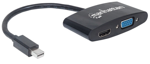 EAN 0766623152709 - Manhattan 152709 adaptador de cable de vídeo 0,25 m Mini DisplayPort HDMI + VGA (D-Sub) Negro imagen 2