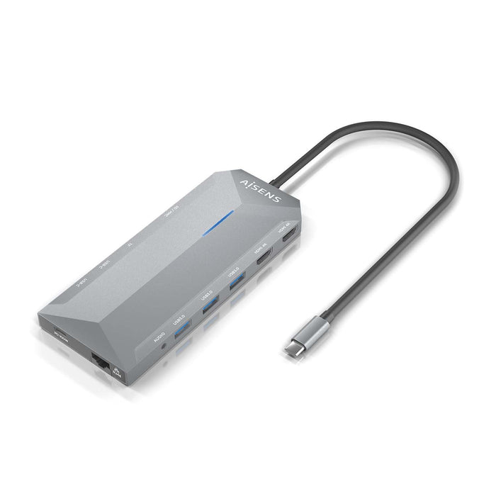 EAN 8436574709209 - AISENS ASUC-12P005-GR base para portátil y replicador de puertos Alámbrico USB 3.2 Gen 1 (3.1 Gen 1) Type imagen 2