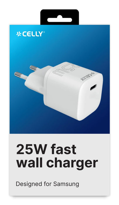EAN 8021735206620 - Celly UCTC1USBC25WWH cargador de dispositivo móvil Universal Blanco Corriente alterna Interior imagen 2