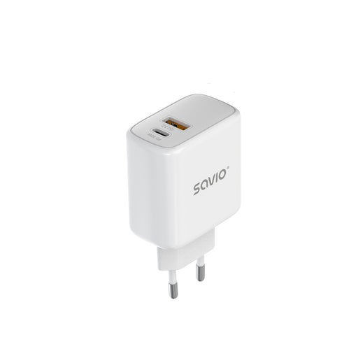 EAN 5901986046905 - Savio LA-06 USB Type A & C Quick Charge Power Delivery 3.0 Indoor Tableta, Teléfono Blanco Corriente alte imagen 1