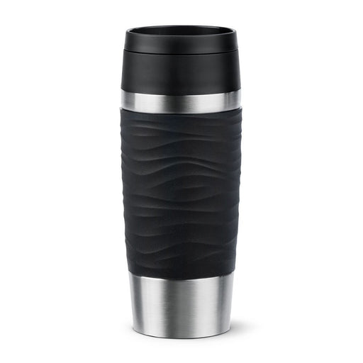 EAN 4009049545073 - EMSA Travel Mug Waves 36 ml Negro, Acero inoxidable imagen 1