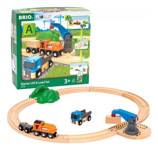 EAN 7312350360288 - BRIO World Train Set Starter Lift & Load Set imagen 4