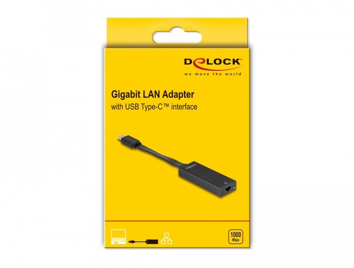 EAN 4043619662463 - DeLOCK 66246 cambiador de género para cable RJ-45 USB C Negro imagen 2