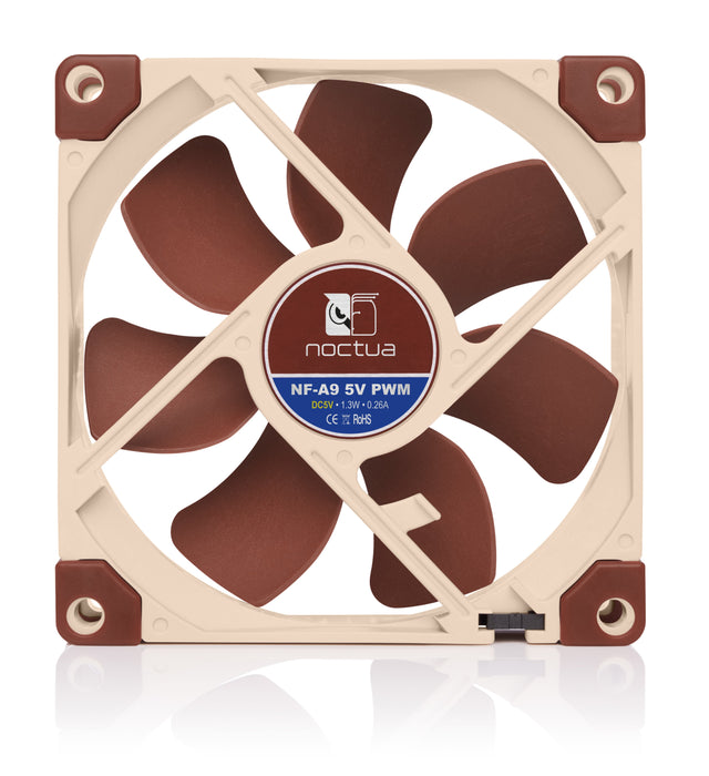 EAN 9010018100297 - Noctua NF-A9 Carcasa del ordenador Ventilador 9 cm Beige, Marrón imagen 4