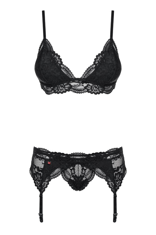 EAN 5901688213841 - Obsessive 810-SEG-1 L/XL conjunto de ropa interior y bodi Conjunto de lencería Negro, Transparente Elasta imagen 1