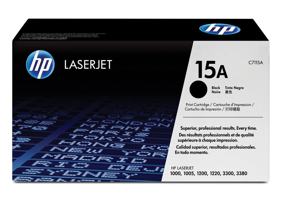 EAN 0725184518454 - HP 15A Black Original LaserJet Toner Cartridge cartucho de tóner 1 pieza(s) imagen 1