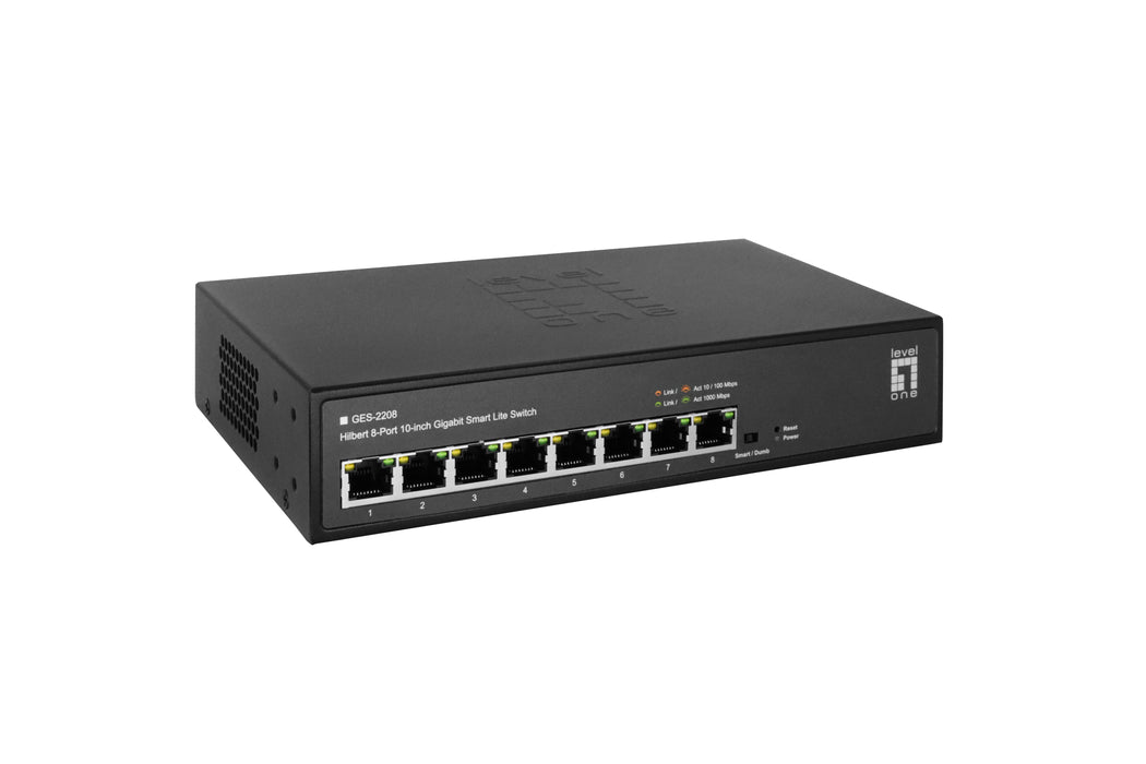 EAN 4015867229972 - LevelOne GES-2208 switch Gestionado L2 Gigabit Ethernet (10/100/1000) Negro imagen 4
