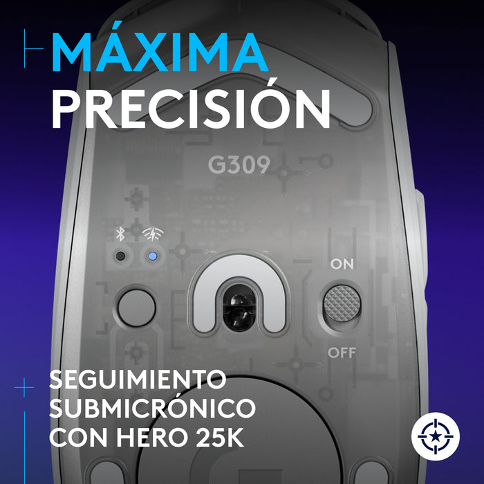 EAN 5099206117853 - Logitech G 910-007208 ratón Juego mano derecha RF Wireless + Bluetooth Óptico 2560 DPI imagen 4