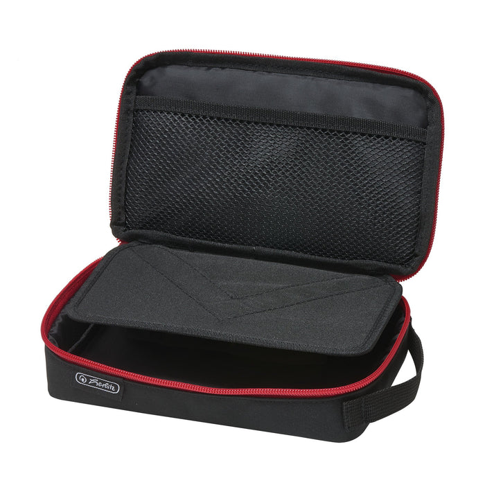 EAN 4008110259079 - Herlitz 2 Go Estuche suave Poliéster Negro, Rojo imagen 2