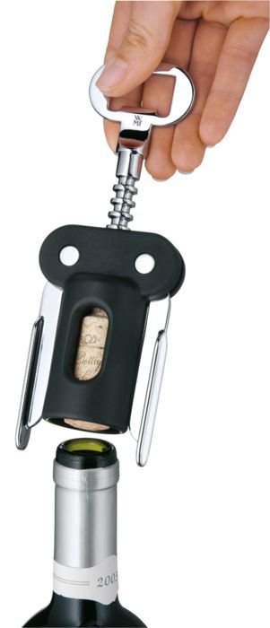 EAN 4000530592224 - WMF 4000530592224 sacacorchos Sacacorchos de alas Negro, Acero inoxidable imagen 3