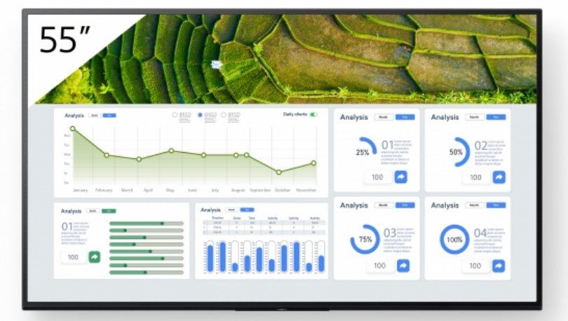 EAN 4548736150065 - Sony FW-55BZ30L pantalla de señalización Pantalla plana para señalización digital 139,7 cm (55") LCD Wifi imagen 1