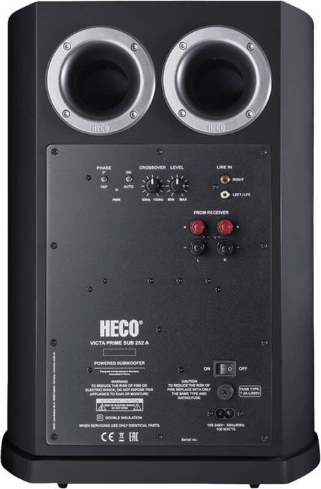 EAN 4029678348081 - Heco Victa Elite Sub 252 A Negro Altavoz de subgraves (subwoofer) activo 100 W imagen 3