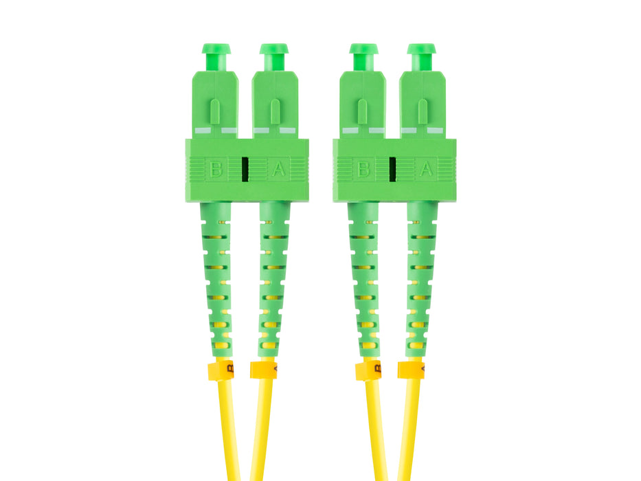 EAN 5901969430950 - Lanberg FO-SASA-SD11-0100-YE Cable de fibra óptica e InfiniBand 10 m SC Amarillo imagen 1