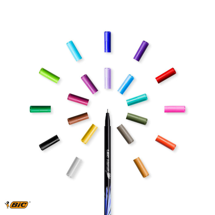 EAN 3086123509429 - BIC 953035 rotulador Fino Negro, Azul, Marrón, Verde, Gris, Azul claro, Verde claro, Lila, Naranja, Rosa, imagen 2