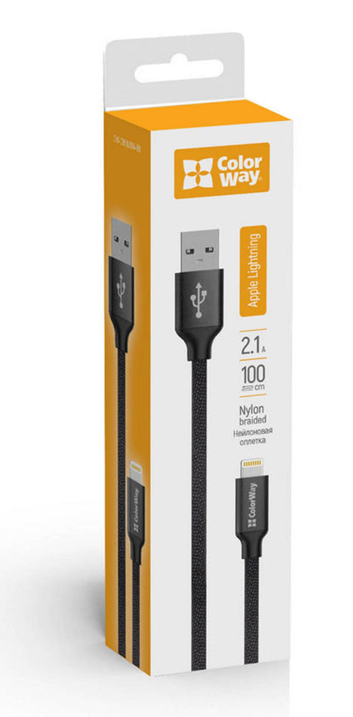 EAN 4823094913027 - Colorway CW-CBUL004-BK cable de conector Lightning 1 m Negro imagen 1