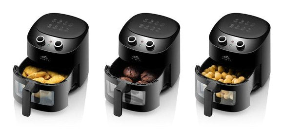 EAN 8590393343706 - Eta Vista Sencillo 4,3 L Independiente 1300 W Freidora de aire caliente Negro imagen 3