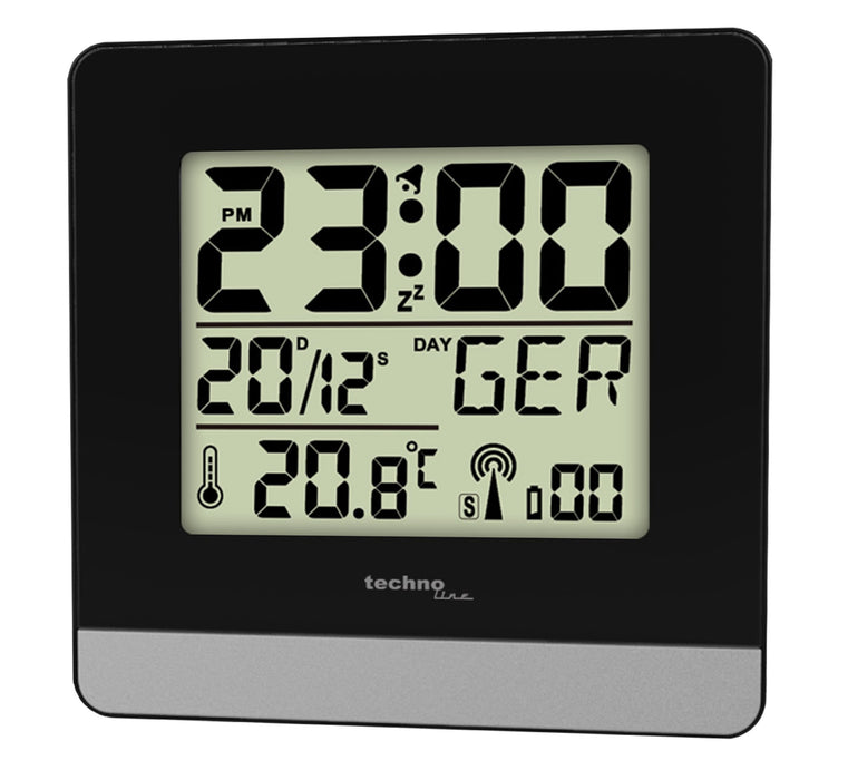 EAN 4029665002606 - Technoline WT260 Reloj despertador digital Negro, Plata imagen 1