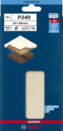 EAN 4059952540870 - Bosch 2 608 900 749 accesorio para lijadora 10 pieza(s) Red para lijado imagen 2