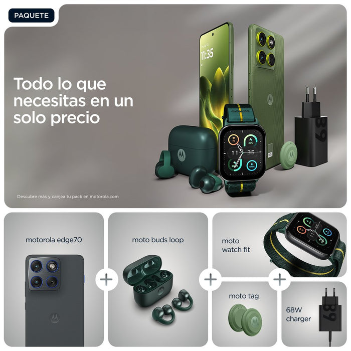 EAN 840493603360 - Motorola edge 70 17 cm (6.7") SIM doble Android 16.0 5G USB Tipo C 12 GB 512 GB 4800 mAh Gris imagen 13