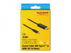 EAN 4043619849048 - DeLOCK 84904 adaptador de cable de vídeo 1 m USB Tipo C HDMI Negro imagen 2