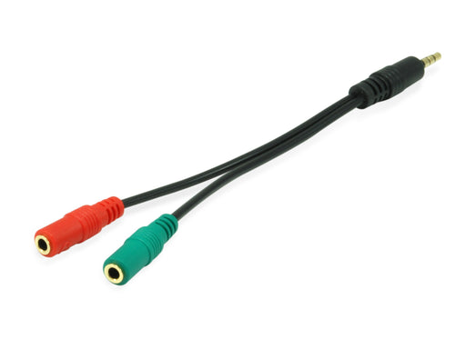 EAN 4015867225196 - Equip 147943 cable de audio 1,5 m 2 x 3.5mm 3,5mm Negro imagen 1