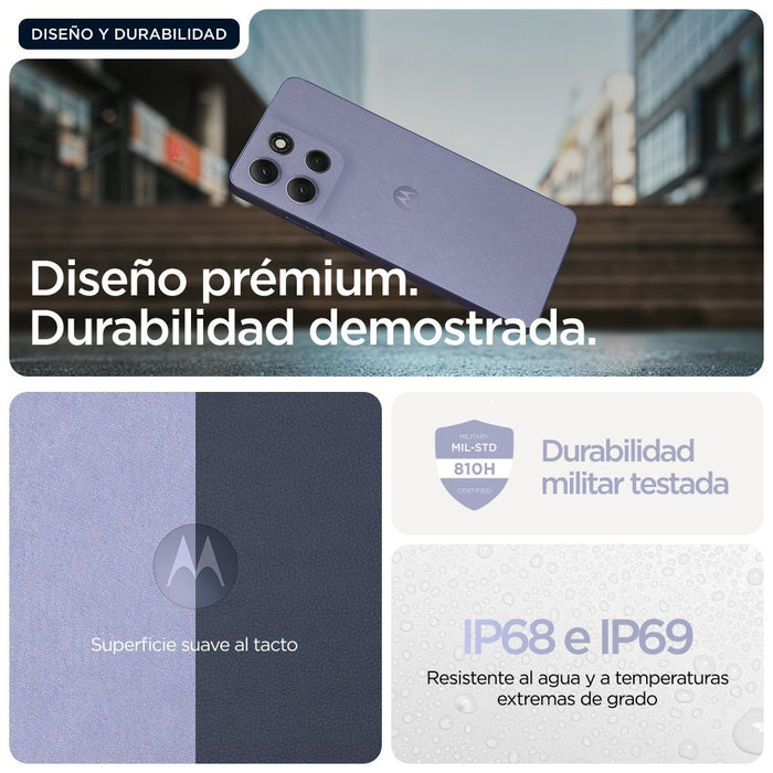 EAN 840023294907 - Motorola moto g86 5G 16,9 cm (6.67") SIM doble Android 15 USB Tipo C 8 GB 256 GB 5200 mAh Lila imagen 6