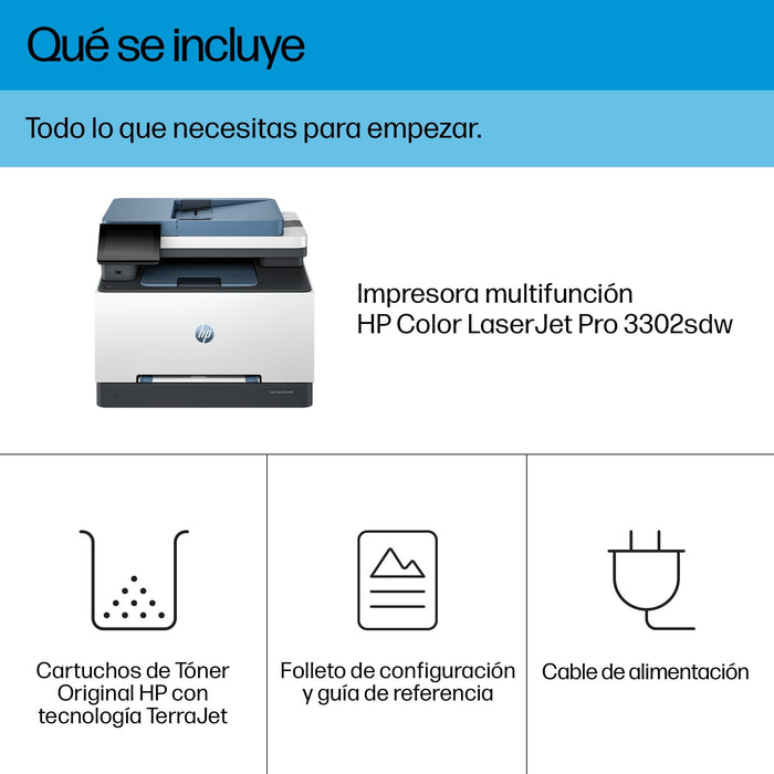 EAN 0196786388484 - HP Color LaserJet Pro MFP 3302sdw Laser A4 600 x 600 DPI 25 ppm Wifi imagen 8