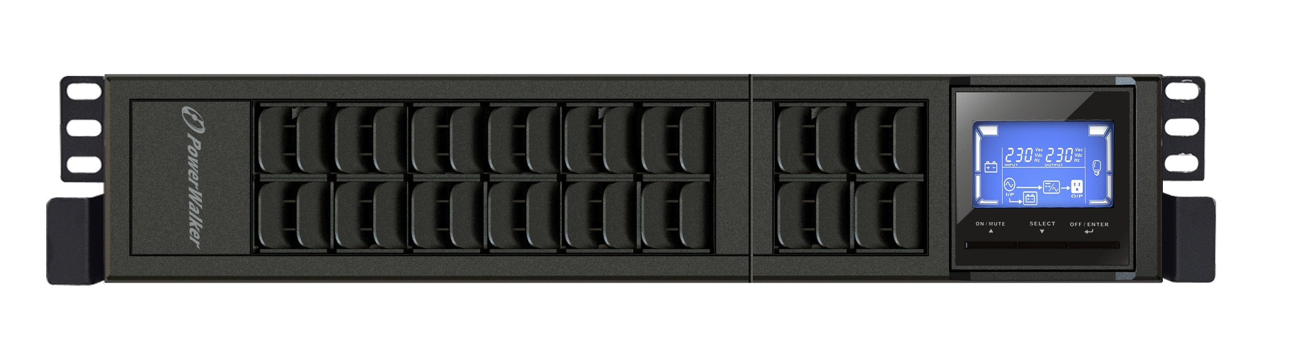 EAN 4260074977172 - PowerWalker VFI 1000CRM LCD sistema de alimentación ininterrumpida (UPS) Doble conversión (en línea) 1 kV imagen 2