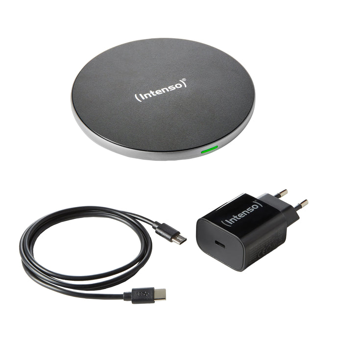 EAN 4034303032556 - Intenso BA2 Smartphone Negro, Plata USB Cargador inalámbrico Carga rápida Interior imagen 4