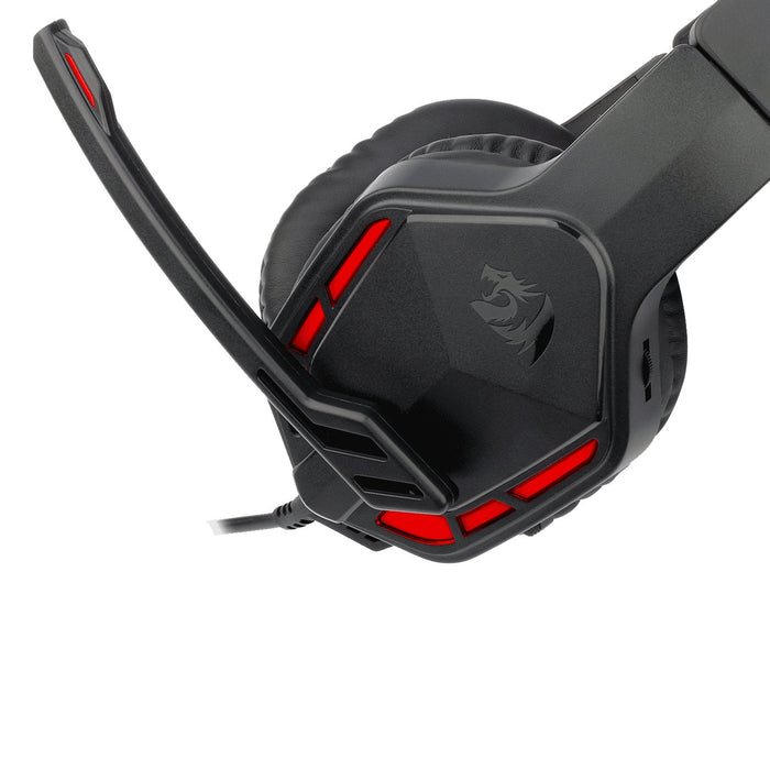 EAN 6950376776624 - REDRAGON H220-LED auricular y casco Auriculares Alámbrico Diadema Juego USB tipo A Negro, Rojo imagen 5