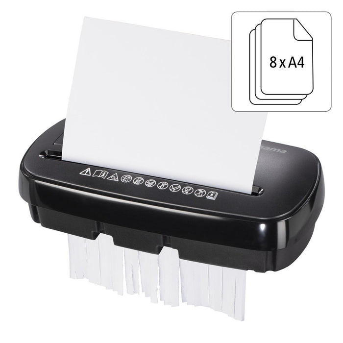 EAN 4007249505422 - Hama Basic S8CD triturador de papel Corte en tiras 70 dB 22 cm Negro imagen 7