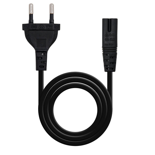EAN 8433281007468 - Nanocable 10.22.0402 cable de transmisión Negro 1,5 m CEE7/16 C7 acoplador imagen 1