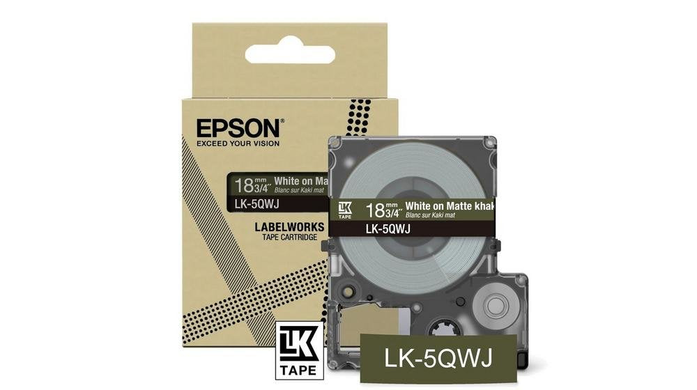 EAN 8715946713786 - Epson LK-5QWJ Caqui, Blanco imagen 1