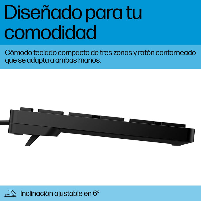 EAN 0198122956791 - HP Wired Desktop 320MK Mouse and Keyboard teclado Ratón incluido USB Negro imagen 7