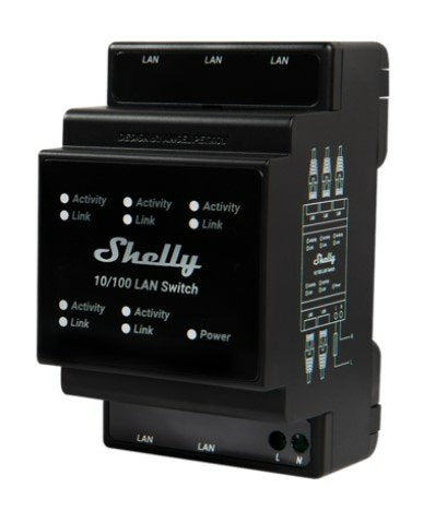 EAN 3800235266830 - Shelly LAN Switch Interruptor inteligente Negro imagen 1