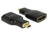 EAN 4043619656646 - DeLOCK HDMI Micro-D/HDMI-A, M/F, 4K Micro-HDMI Negro imagen 1