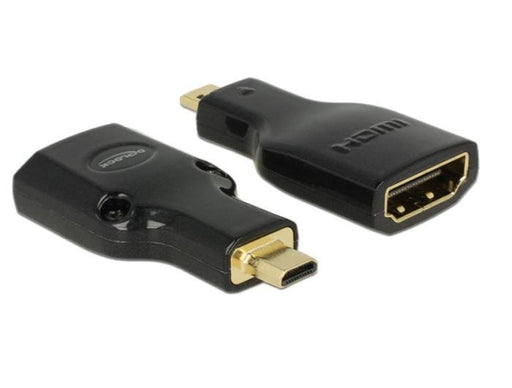 EAN 4043619656646 - DeLOCK HDMI Micro-D/HDMI-A, M/F, 4K Micro-HDMI Negro imagen 1