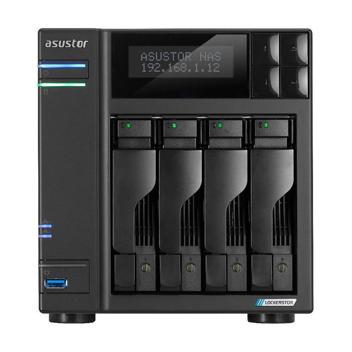 EAN 0887372901612 - Asustor LOCKERSTOR 4 Gen2 (AS6704T) NAS Escritorio Intel® Celeron® N N5105 4 GB DDR4 0 TB ADM Negro imagen 1