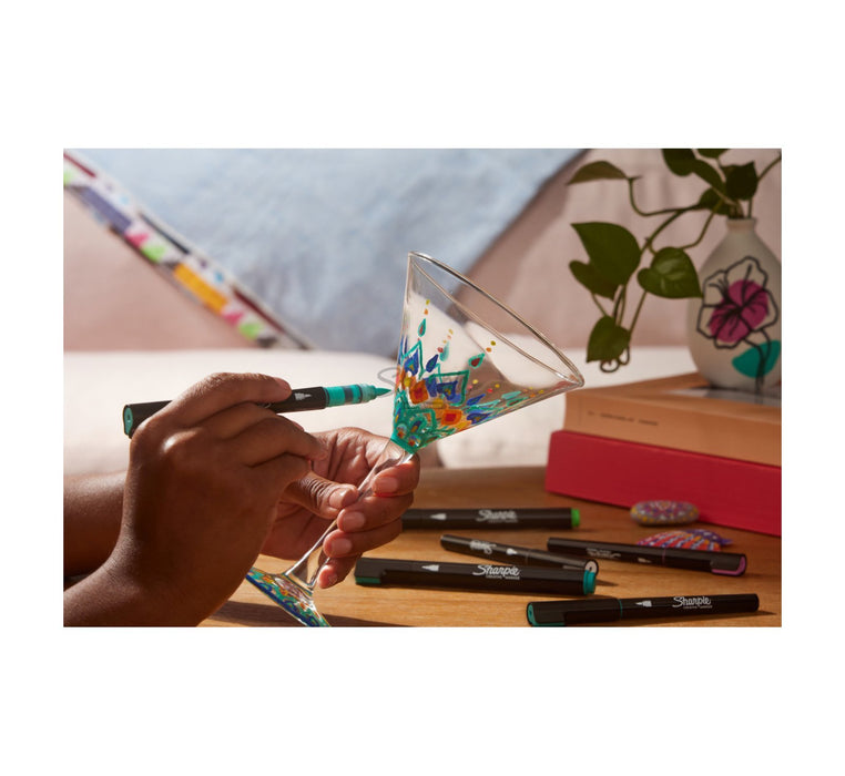 EAN 3026982011824 - Sharpie 2201182 marcador 5 pieza(s) Punta de pincel Azul, Verde, Rojo, Violeta, Amarillo imagen 3
