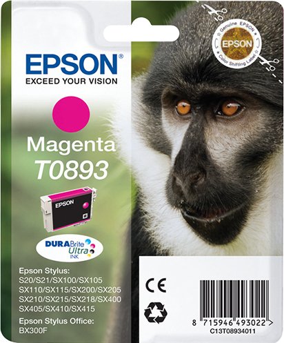 EAN 8715946416335 - Epson Monkey T0893 cartucho de tinta 1 pieza(s) Original imagen 1