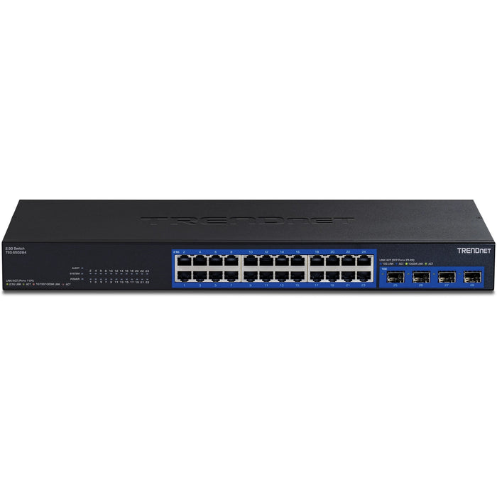 EAN 0710931141245 - Trendnet TEG-S50284 switch No administrado 2.5G Ethernet (100/1000/2500) Negro imagen 2