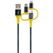 EAN 4004005031201 - Schwaiger WKUU310 511 cable USB 1,2 m USB A Micro-USB B/Lightning Negro, Amarillo imagen 1