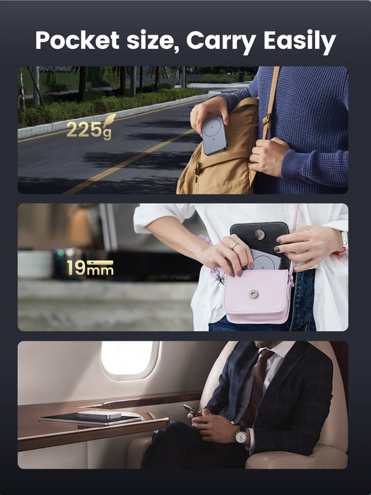 EAN 6941876210862 - Ugreen 10000mAh Mini Powerbank Wireless 20W with MagSafe grey imagen 14