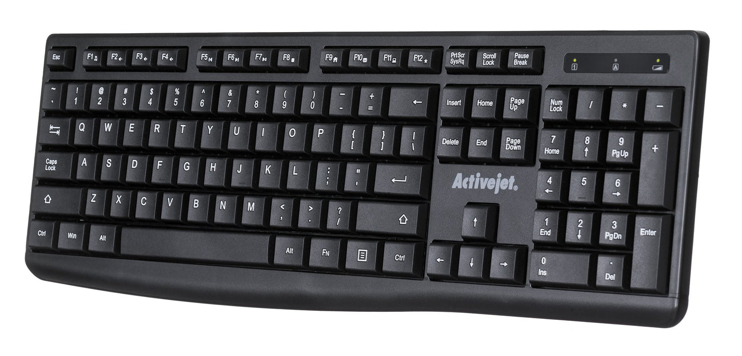 EAN 5901443120100 - Activejet K-3803SW teclado Universal RF inalámbrico QWERTY Internacional de EE.UU. Negro imagen 8