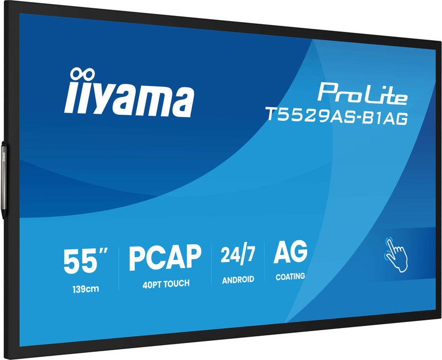 EAN 4948570125586 - iiyama T5529AS-B1AG pantalla de señalización Panel plano interactivo 138,7 cm (54.6") LED Wifi 500 cd / m imagen 6
