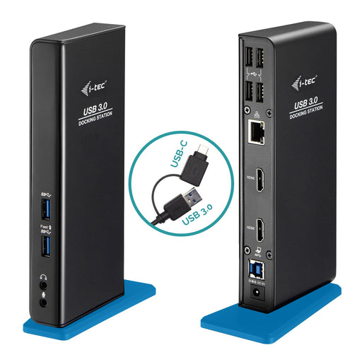 EAN 8595611703843 - i-tec U3DUALHDMIDOCK base para portátil y replicador de puertos Alámbrico USB 3.2 Gen 1 (3.1 Gen 1) Type- imagen 1
