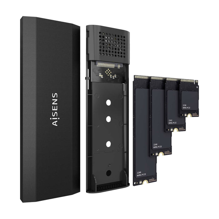 EAN 8436574709896 - AISENS ASM2-028B caja para disco duro externo Caja externa para unidad de estado sólido (SSD) Negro imagen 3
